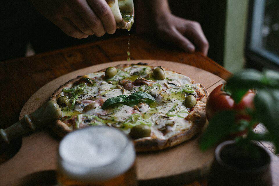 Pizza arrangement